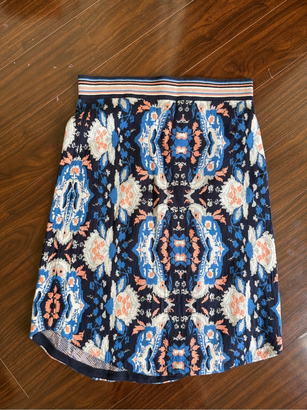 blue Anthropologie Moth "Antica" sweater knit skirt  Size Medium